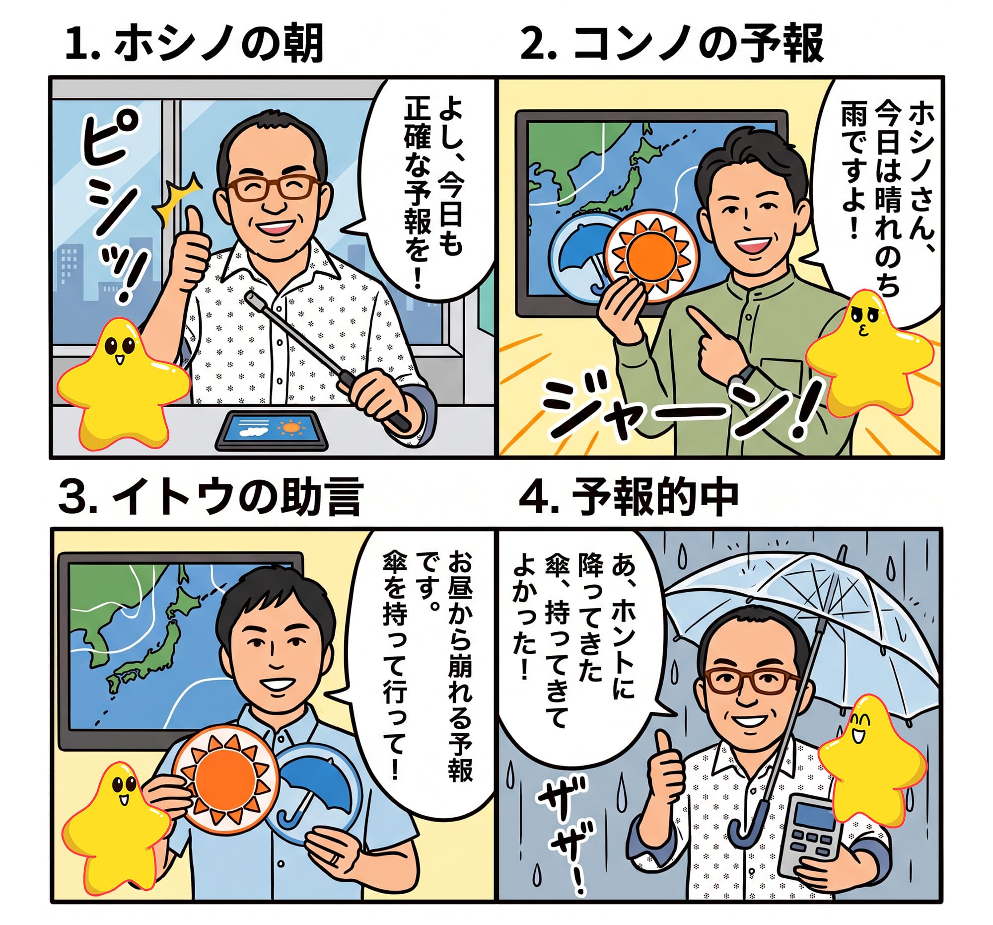 ホッシーノ4コマ漫画
